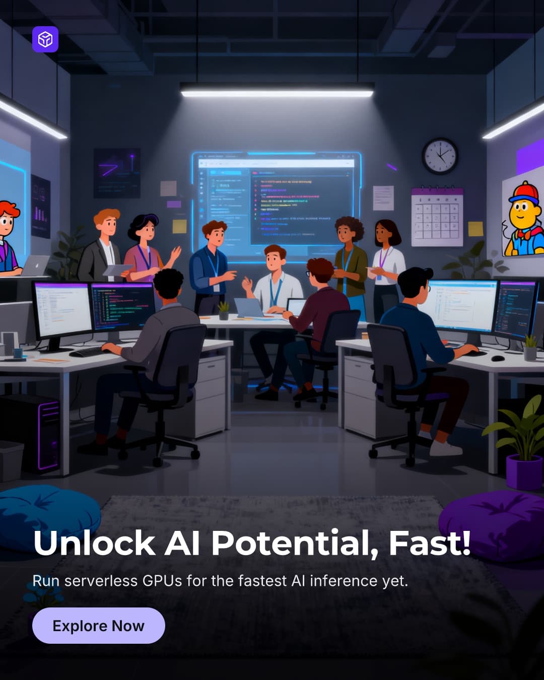Ad slide generated for RunPod